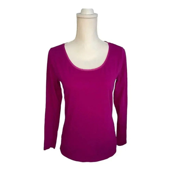 Ann Taylor Women’s Small Burgundy Long Sleeved Top - Picture 1 of 4